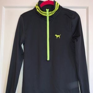 XS, PINK workout half-zip!